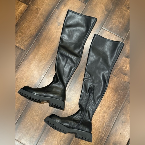 JEFFREY CAMPBELL all Thigh High Boots - Besos Lug Sole NWOT - Picture 9 of 14